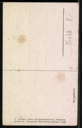 Künstler-AK Heinrich Hoffmann: Markgräflerin in ihrer Tracht am Gartenzaun