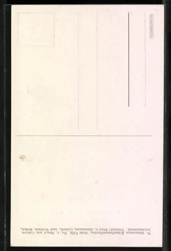 Künstler-AK Wilhelm Hasemann: Bauer aus Gutach in Schwarzwälder Tracht