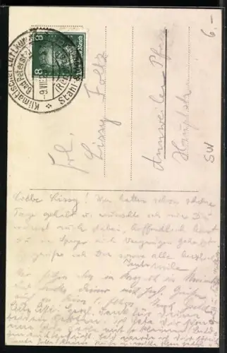 AK S`Theresele aus dem Schwarzwald, Mädchen mit geflochtenem Zopf