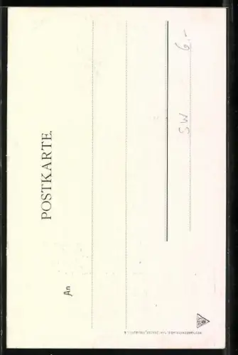 AK Frau in Tracht mit Weinglas zwischen herbstl. Reben