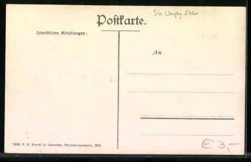 AK Schafbergbahn, Blick auf St. Wolfgang