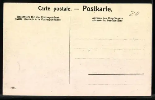 AK Zürich, Bergbahn mit Dolder Hotel und Waldhaus