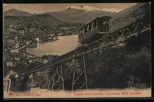 AK Lugano colla Ferrovia, Funicolare del San Salvatore, Bergbahn