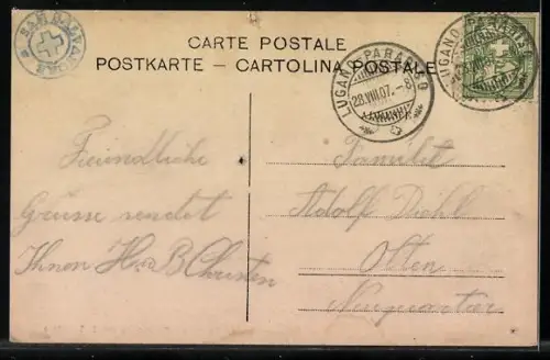 AK Lugano colla Ferrovia, Funicolare del San Salvatore, Bergbahn