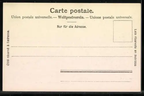 AK Chemin de fer Territet-Naye, Bergbahn auf der Strecke