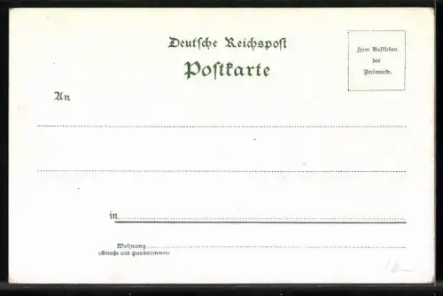 Lithographie Wilhelm I. mit Kaiserkrone, 100jähriger Geburtstag 1897, Zitat: Er hat mir mit seinem Namen geholfen