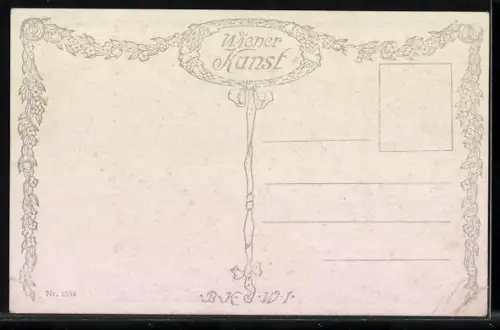 Künstler-AK Zewy, Die Forelle, Junge Frau sitzt am Flussufer auf den Felsen