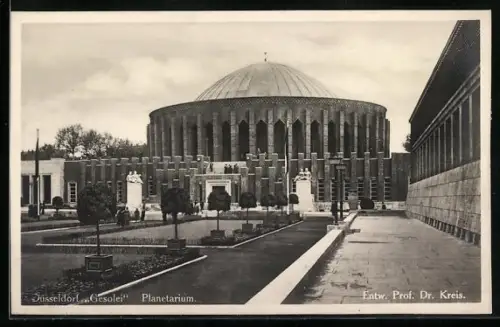 AK Düsseldorf, Grosse Ausstellung Gesolei 1926, Planetarium