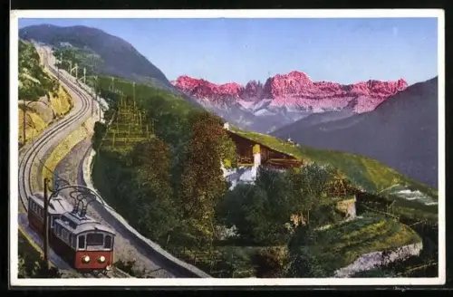 AK Renon presso Bolzano, La Ferrovia verso il Catinaccio, Dolomiti