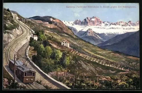 AK Bosen, Partie der Rittenbahn gegen den Rosengarten