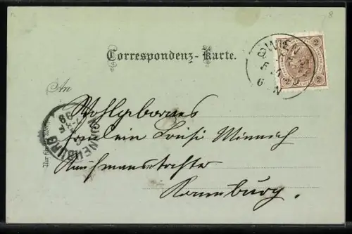 Mondschein-Lithographie Wien, Kahlenberg, Hotel, Stefanie-Warte, Leopoldsberg, Wappen, Eisenbahn