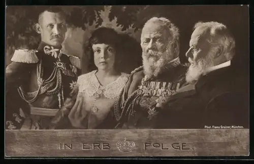 AK Erbprinz Luitpold in der Erbfolge des bayrischen Herrscherhauses