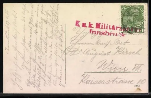 AK Maria-Brunn, Hotel Maria-Brunn und Hungerburg-Plato mit projektierter Hafelekarbahn