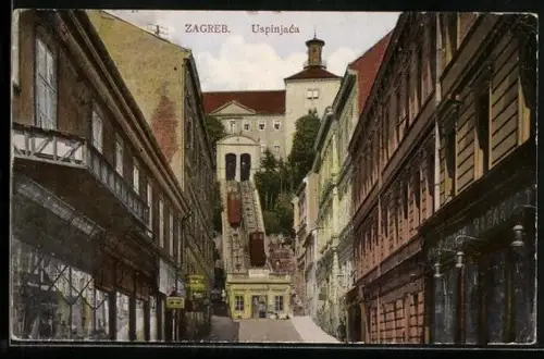 AK Zagreb, Uspinjaca, Le funicolaire, Bergbahn