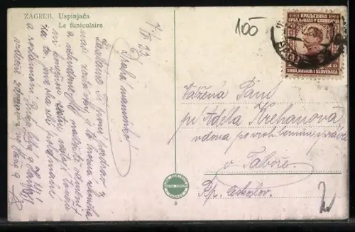 AK Zagreb, Uspinjaca, Le funicolaire, Bergbahn