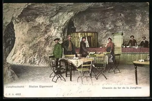 AK Jungfraubahn an der Station Eigerwand, Restaurant