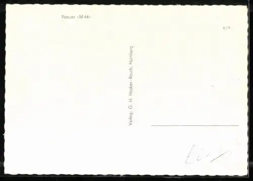 AK Panzer M 48 im Wald, Bundeswehr