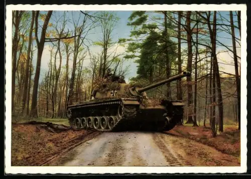 AK Panzer M 48 im Wald, Bundeswehr