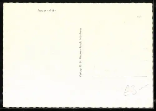 AK Panzer M 48 im Wald, Bundeswehr
