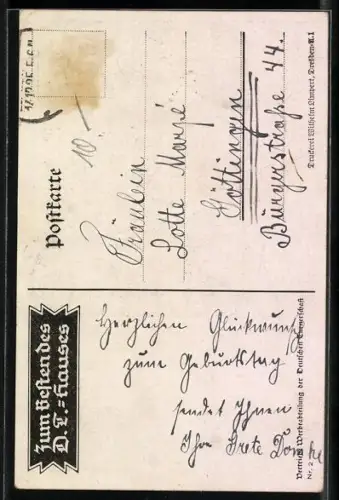 Künstler-AK zwei Turner an einer Eiche