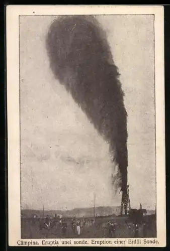 AK Campina, Eruption einer Erdöl Sonde