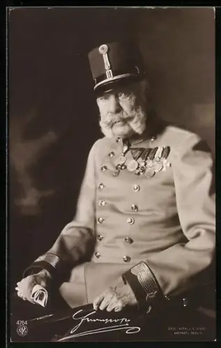 AK Kaiser Franz Josef I. von Österreich in Uniform