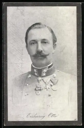 AK Erzherzog Otto mit Orden