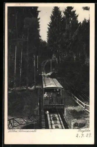 AK Wildbad, Bergbahn im Schwarzwald