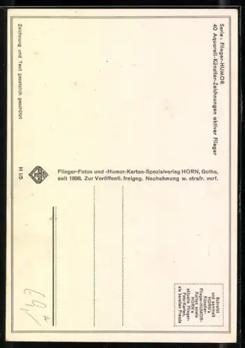 Künstler-AK Sturz-Bomber erschreckt Bauern und Schwein