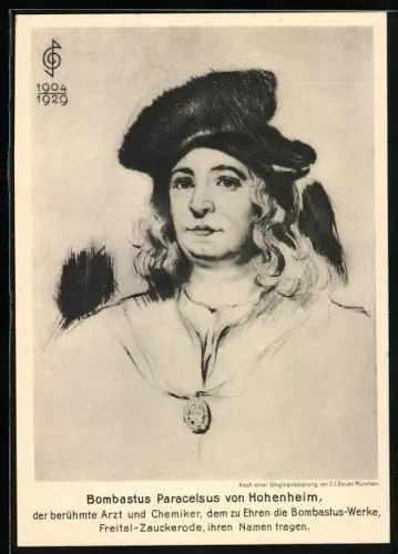 AK Arzt und Chemiker Bombastus Paracelsus von Hohenheim