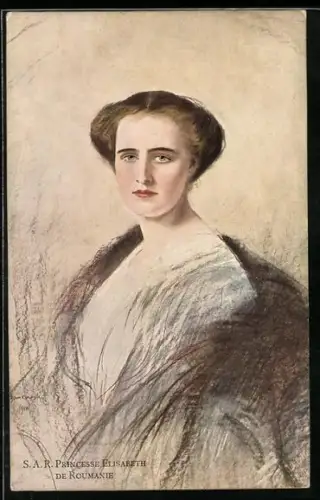 AK S.A.R. Princesse Elisabeth de Roumanie, Portrait von Prinzessin Elisabeth von Rumänien