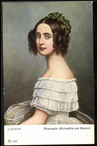AK Prinzessin Alexandra von Bayern