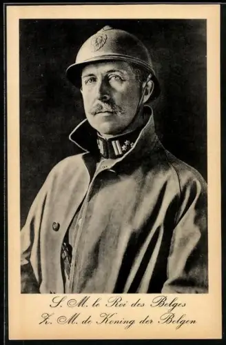 AK Albert, König von Belgien in Uniform