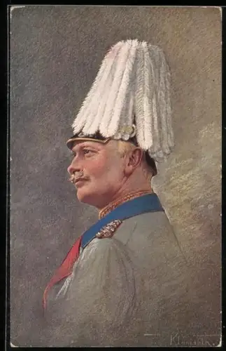 AK König Friedrich August von Sachsen nach einem Pastell von Hofrat A. Klamroth