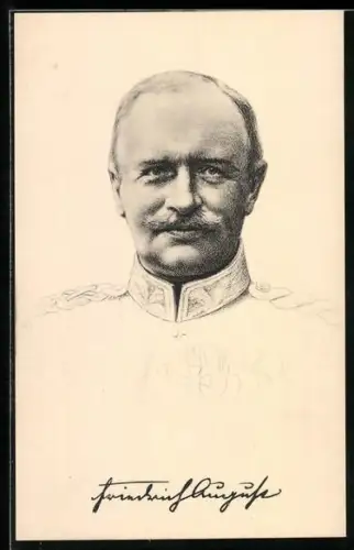 AK Porträtzeichnung Friedrich August III. von Sachsen