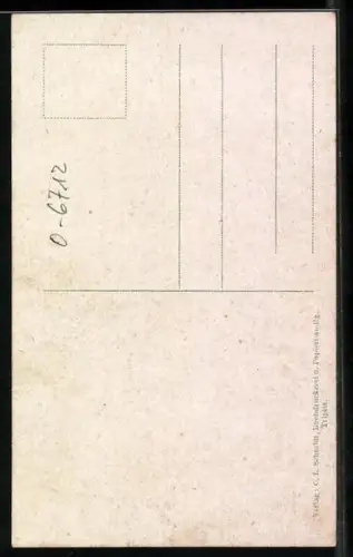 AK Triptis, Schlossplatz, alter Turm