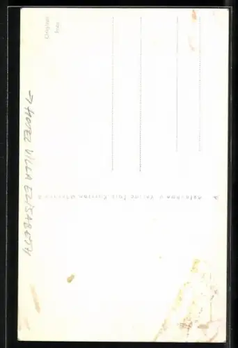 AK Tegernsee, Hotel Villa Elisabeth, Totalansicht mit See aus der Vogelschau