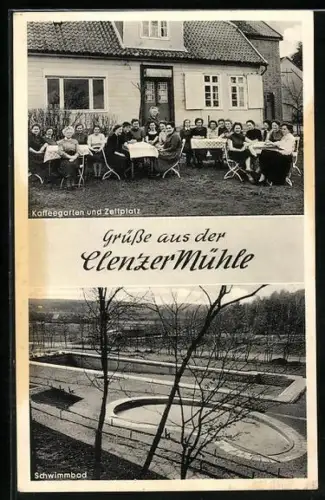 AK Clenze /Hann., Pension und Gasthaus Clenzer Mühle, Bes. Erich Schulze