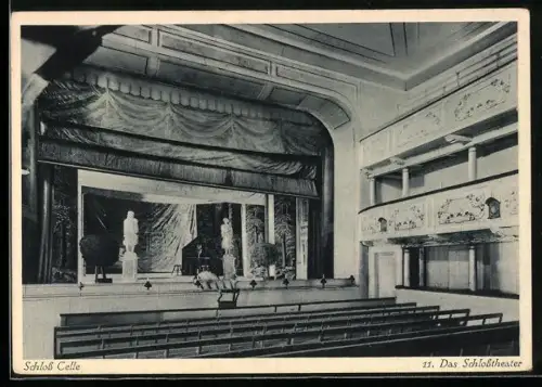 AK Celle, Schloss, Innenansicht Schlosstheater