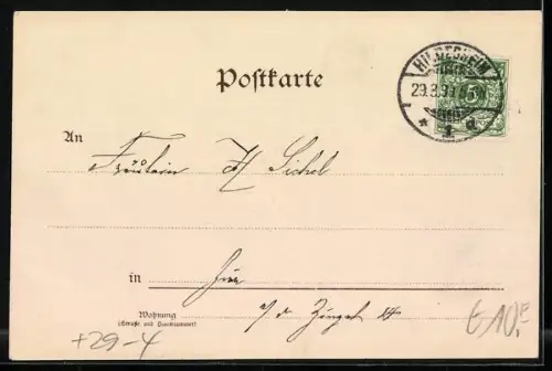 Holzbrand-Imitations-AK Hildesheim, Rathaus, Tempelherren- und Wedekindhaus, Panorama