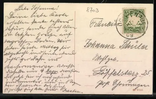 AK Ochsenfurt a. M., Marktplatz mit Rathaus