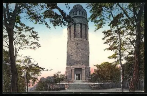 AK Bochum, Blick auf den Bismarck-Turm