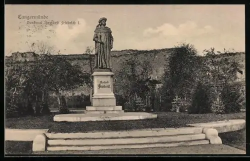 AK Tangermünde, Denkmal Kurfürst Friedrich I.