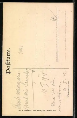 AK Wasserburg a. Inn, Strassenansicht mit historischen Giebelhäusern