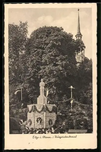 AK Elze i. Hann., Kriegerdenkmal