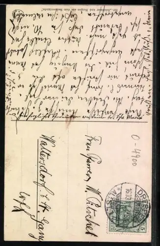 Künstler-AK Moritzburg / Sachsen, Königliches Jagdschloss, Teichlandschaft