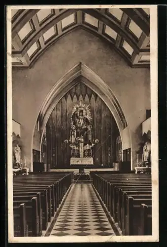 AK Thuine /Lingen, Christus König Kirche, St. Georgs-Stift, Innenansicht, Altar
