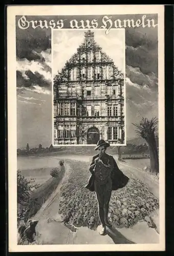 AK Hameln, Rattenfänger, Hochzeitshaus