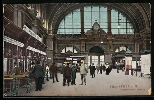 AK Frankfurt a. M., Hauptbahnhof, Vorhalle