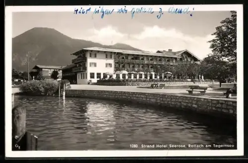 AK Rottach am Tegernsee, Strand Hotel Seerose